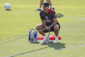 Simeone, en una foto de archivo durante la pretemporada. EFE/J.P. Gandul