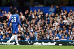 Trevor Chalobah se marcah expulsado durante el partido de la Premier League que han jugado Chelsea FC y Brighton Hove & Albion,en Londres, Reino UnidoEFE/EPA/DAVID CLIFF