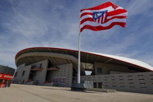 El estadio  Metropolitano del Atlético de Madrid albergará la final de la Liga de Campeones masculina de 2027, según decidió este jueves el Comité Ejecutivo de la UEFA reunido en Tirana. EFE/ Sergio Perez