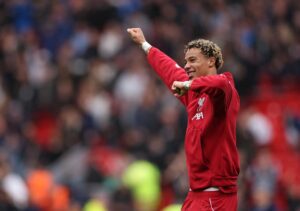 El jugador del Liverpool, Hugo Ekitike, durante el partido ante el Everton el pasado día 20. EFE/EPA/ADAM VAUGHAN EDITORIAL USE ONLY.