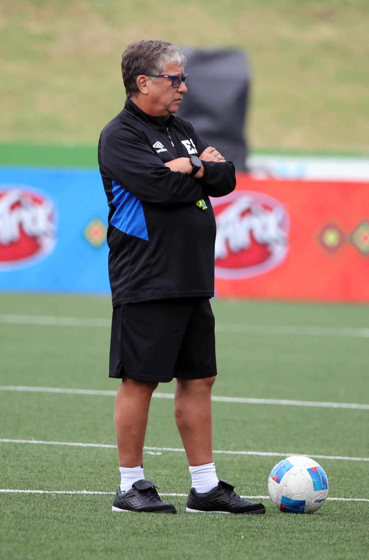 El colombiano Hernán Darío Gómez, seleccionador de El Salvador. EFE/Fernando Ruiz 