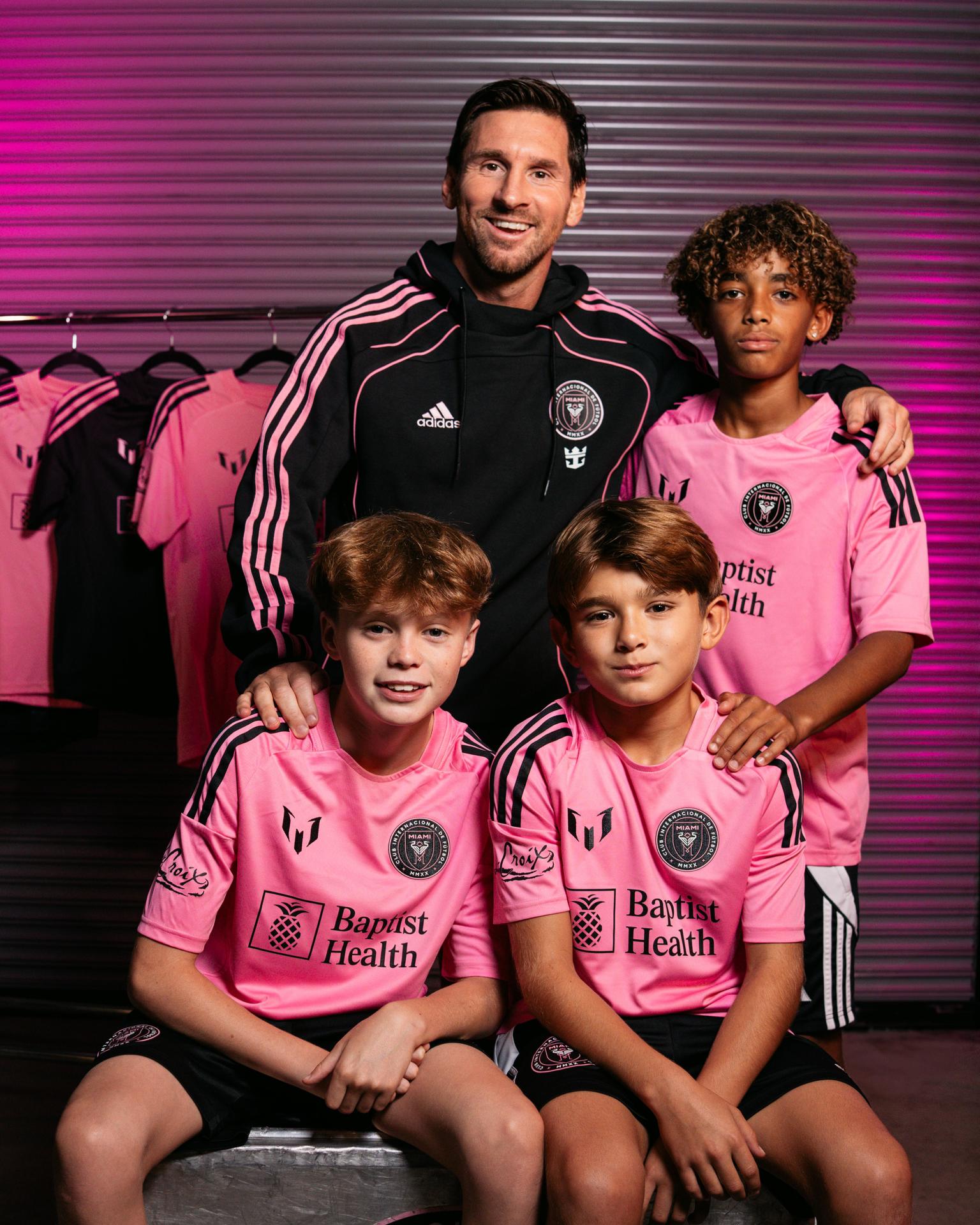 El logo del argentino Lio Messi viste al Inter Miami