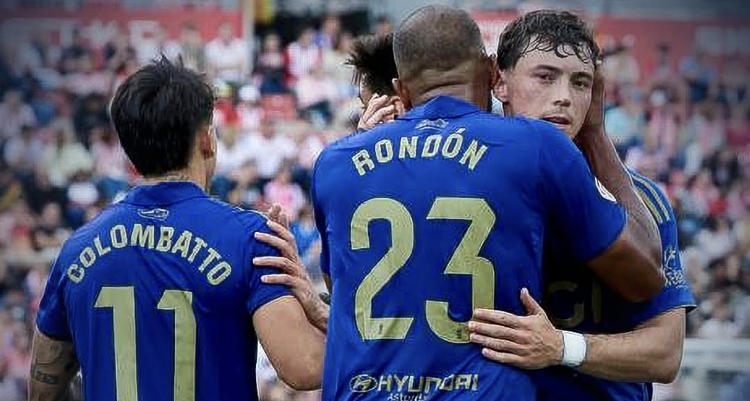 Cuatro goles sudamericanos en el empate espectacular de Girona y Real Oviedo