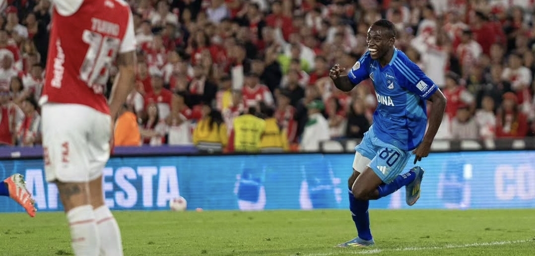 El clásico de Bogotá se lo queda Millonarios en el último suspiro