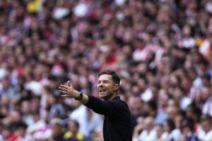 Xabi Alonso, durante el últmo derbi ante el Atlético de Madrid. EFE/Borja Sánchez Trillo