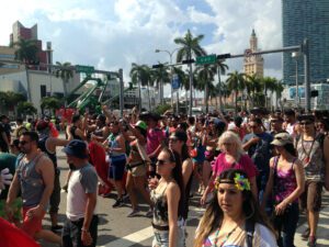 alt Los hinchas en Miami, ilusionadas con la llegada del FC Barcelona
