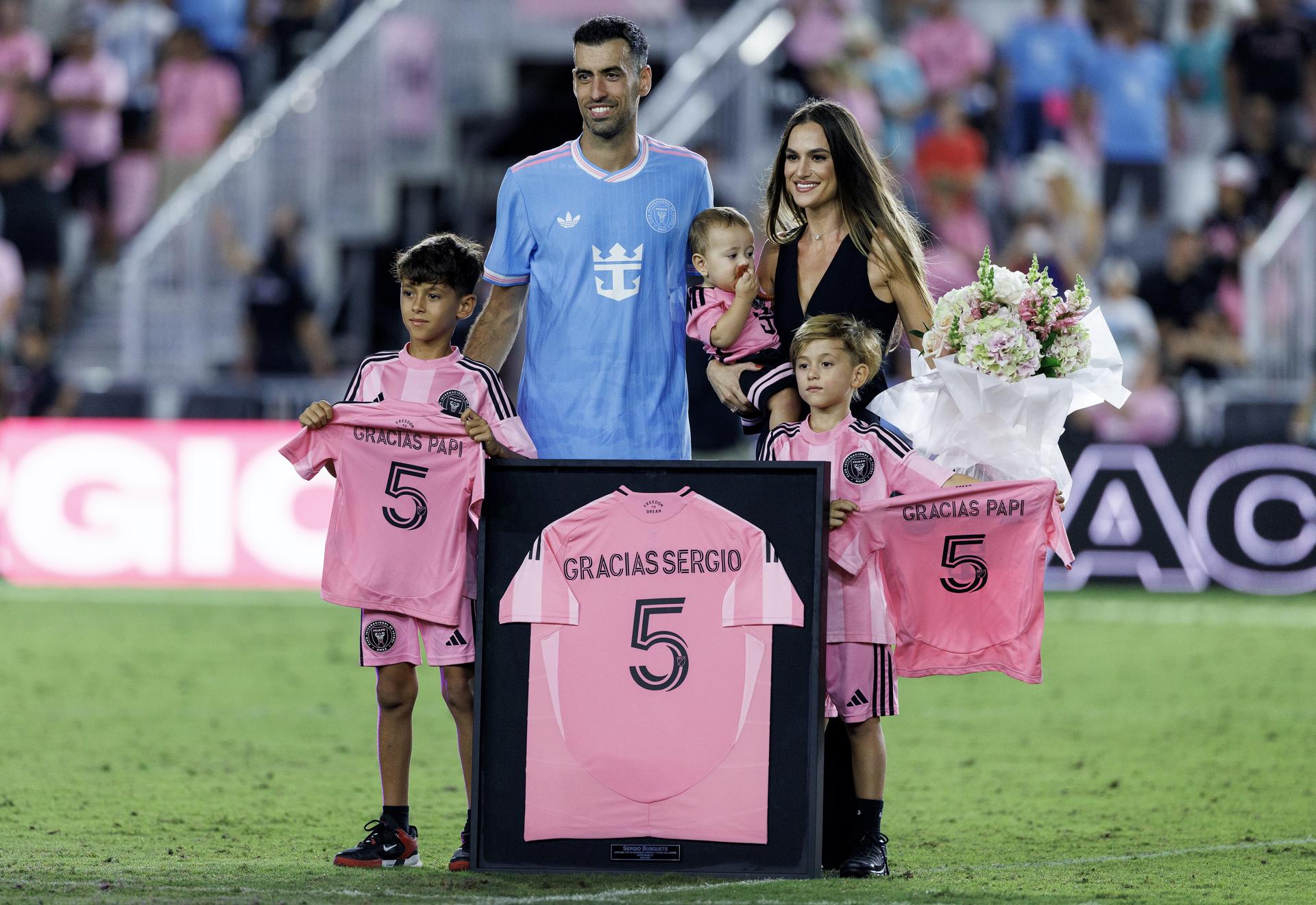 Inter Miami homenajeó al español Sergio Busquets