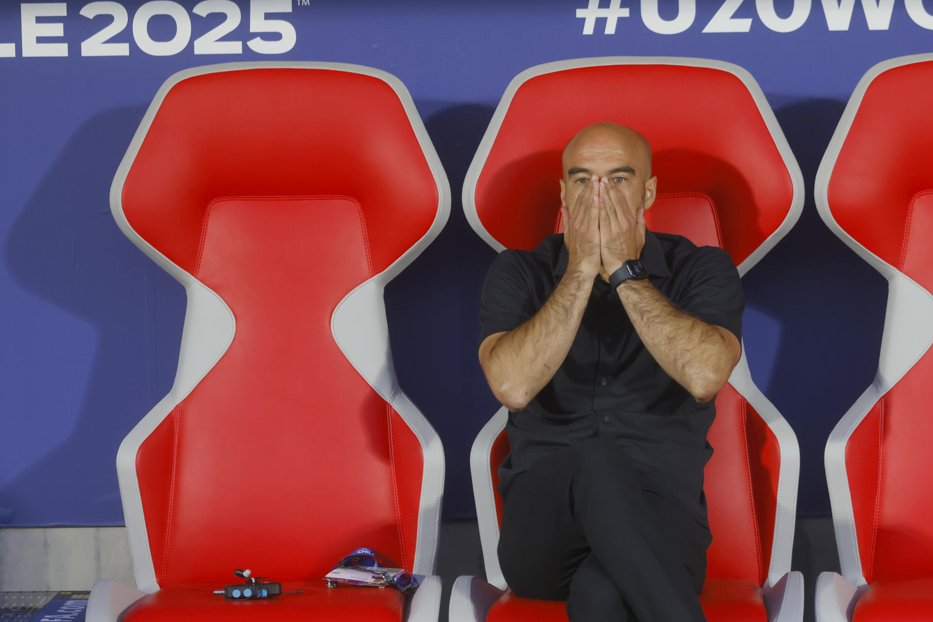 El entrenador de México Sub-20, Eduardo Arce. EFE/Esteban Garay 