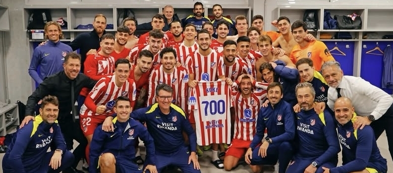 Español Koke es histórico y alcanza 700 partidos con el Atlético de Madrid