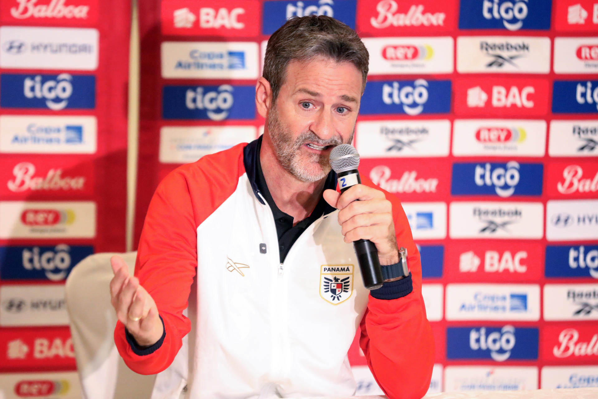 El seleccionador de Panamá, Thomas Christiansen. EFE/Fernando Ruiz