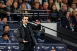 El entrenador del Aston Villa Unai Emery. EFE/EPA/ADAM VAUGHAN