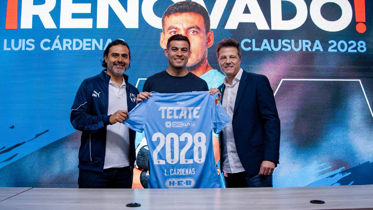 Monterrey asegura al mexicano Luis Cárdenas