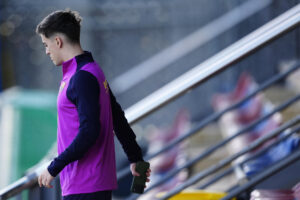 Foto de archivo del centrocampista del FC Barcelona Pablo Páez Gavira, Gavi, durante un entrenamiento. EFE/ Alejandro García