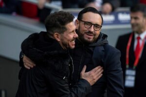 Simeone y Bordalás, en una foto de archivo. EFE / Rodrigo Jimenez