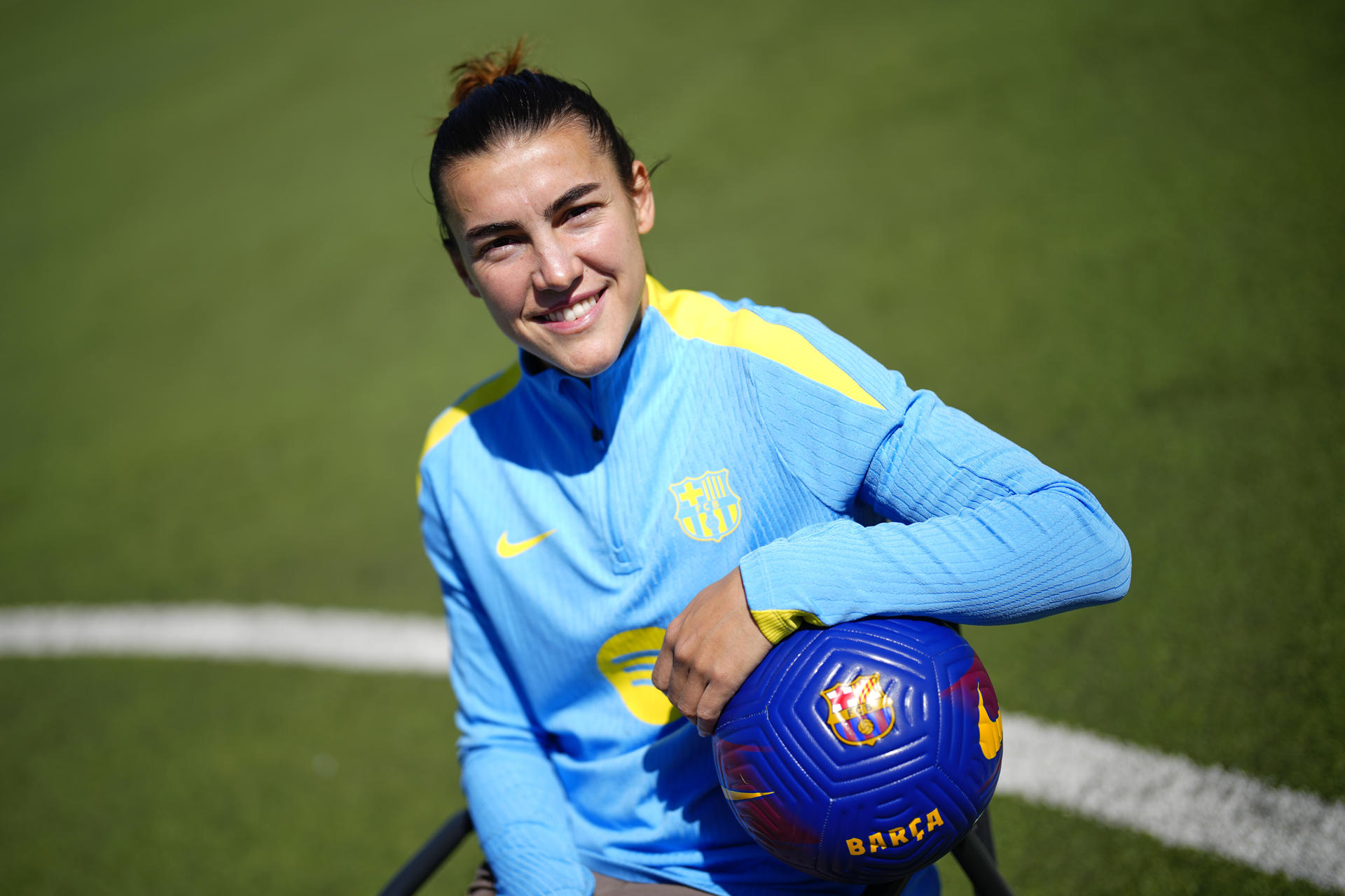 La centrocampista del Barcelona femenino, Patri Guijarro, en una entrevista con EFE. EFE/Alejandro García