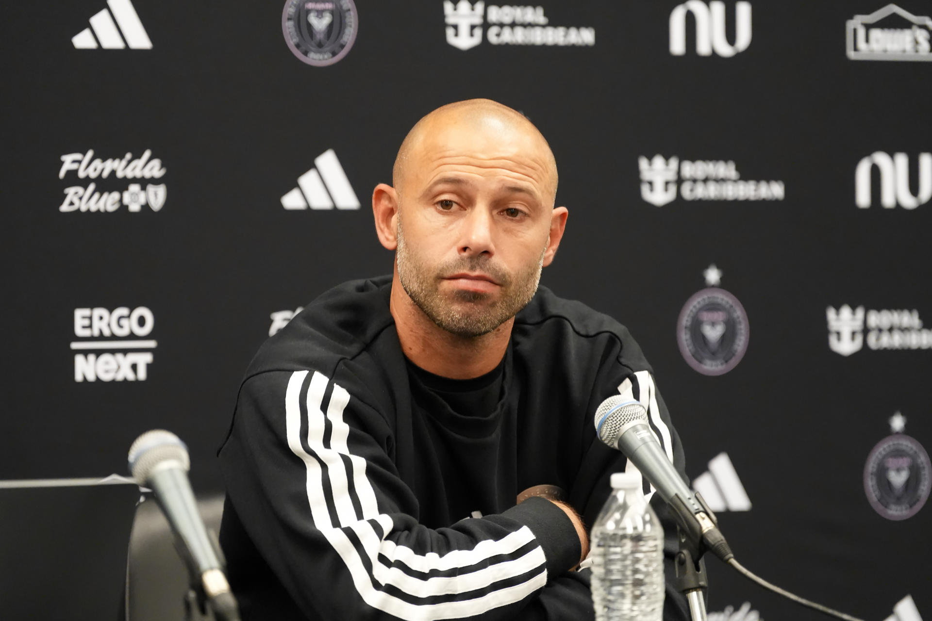El entrenador del Inter Miami, Javier Mascherano elogió este sábado la capacidad de su equipo para administrar la ventaja sobre el DC United en el M&T Bank Stadium en Baltimore. EFE/ Octavio Guzmán