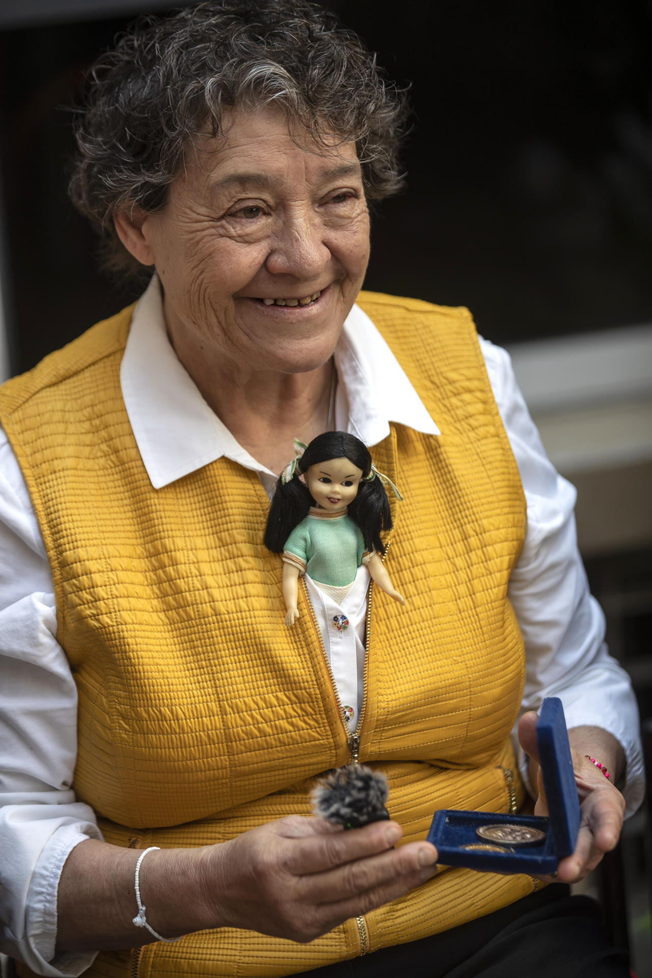 La exjugadora de fútbol Bertha Orduña habla durante de una entrevista con EFE este jueves, en Ciudad de México (México). EFE/Isaac Esquivel 