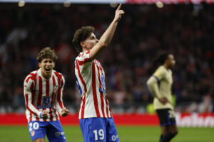 El delantero del Atlético de Madrid Julián Álvarez en foto de archivo de Mariscal. EFE