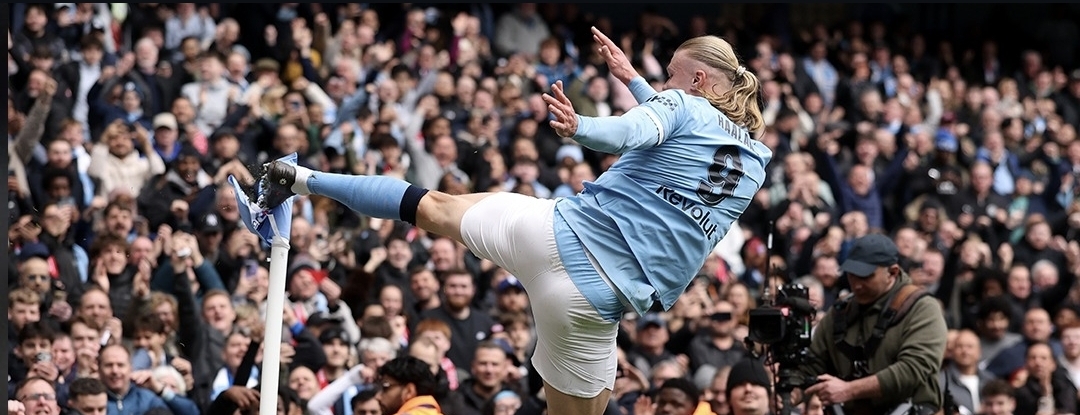 El argentino Mac Allister eliminado con Liverpool, tras un Hat Trick de Haaland