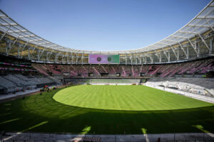 Fotografía cedida por el Inter Miami CF que muestra el interior del Estadio Nu, en Miami (Estados Unidos). EFE/Inter Miami /SOLO USO EDITORIAL /NO VENTAS /SOLO DISPONIBLE PARA ILUSTRAR LA NOTICIA QUE ACOMPAÑA /CRÉDITO OBLIGATORIO