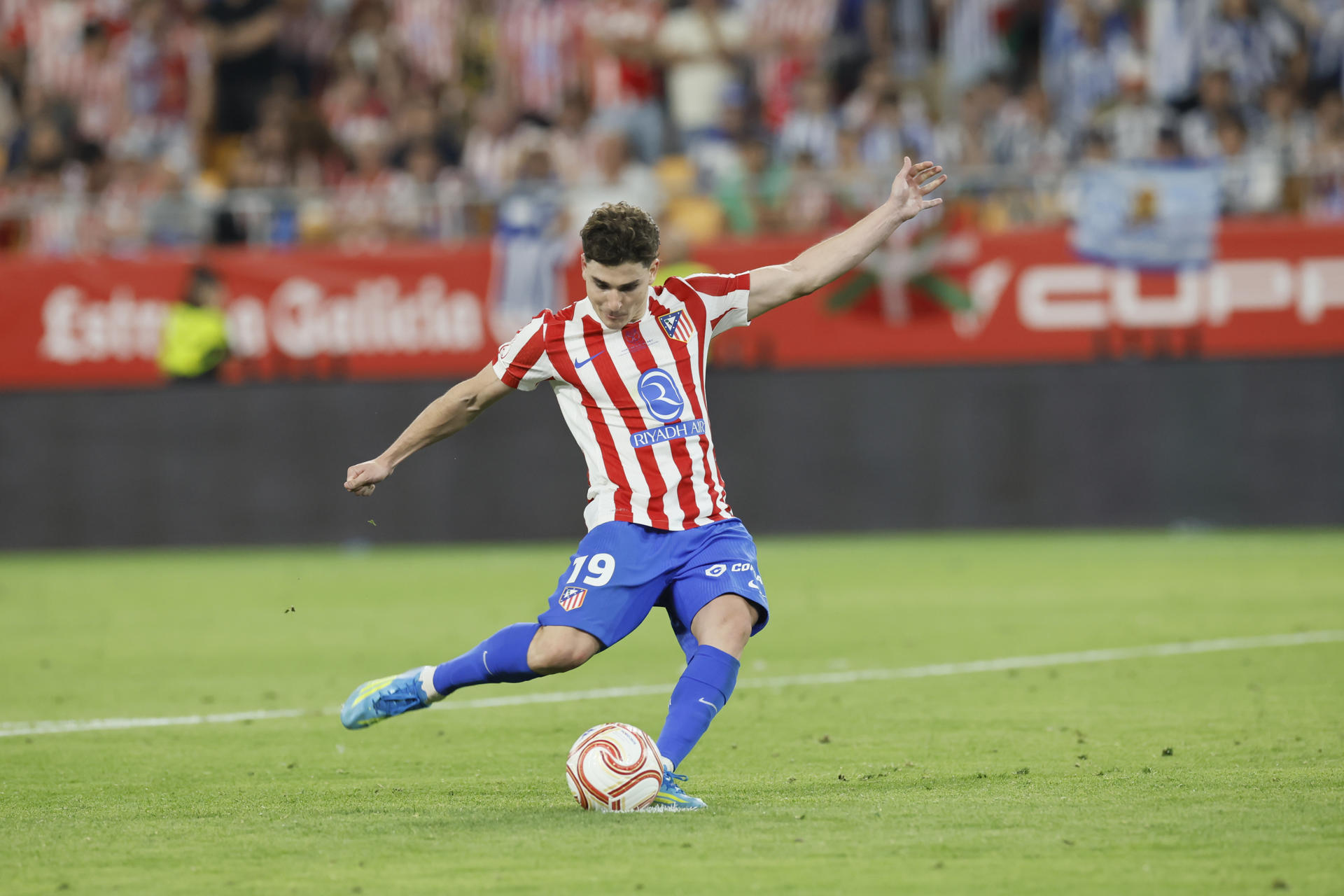 La reacción del argentino Julián Alvarez no fue suficiente para el Atlético