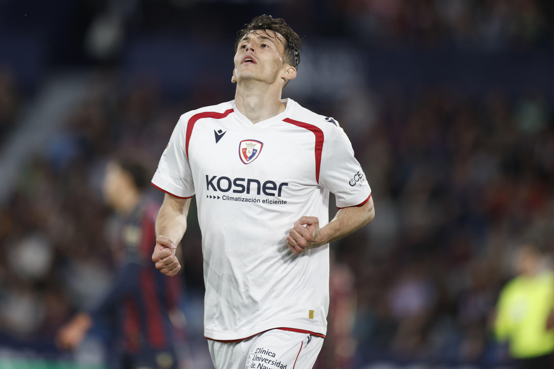 El delantero croata del Osasuna Ante Budimir en una imagen de archivo de esta temporada. EFE/ Kai Forsterling
