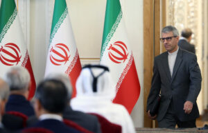Imagen del portavoz del Ministerio iraní de Exteriores, Ismail Bagaei en foto de archivo de Abedin Taherkenareh