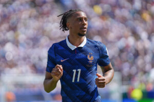 Olise, en el partido ante Senegal. EFE/ Ángel Colmenares