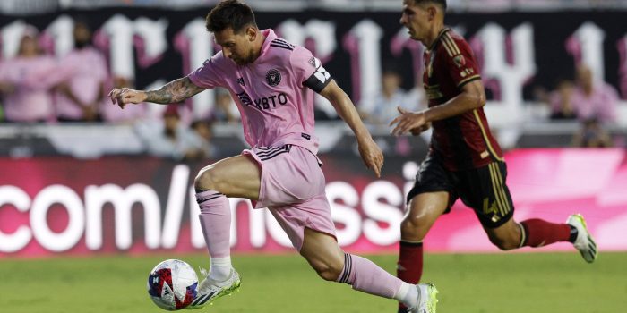 Soccer Football - Leagues Cup - Group J - Inter Miami v Atlanta United - DRV PNK Stadium, Fort Lauderdale, Florida, United States - July 25, 2023 Inter Miami's Lionel Messi in action REUTERS/Marco Bello