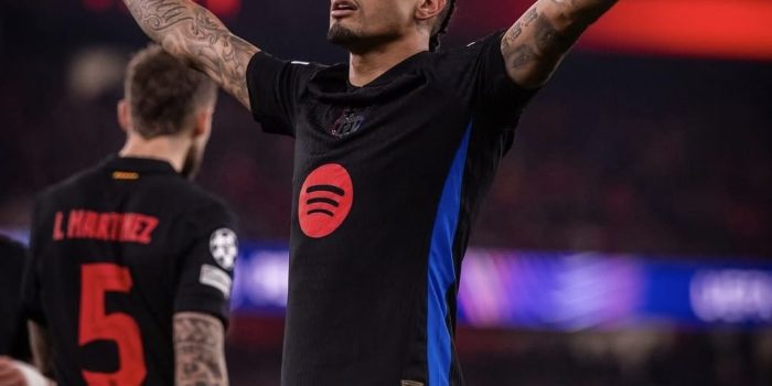 alt Con gol del brasileño Raphinha el Barça culmina una gesta en Lisboa