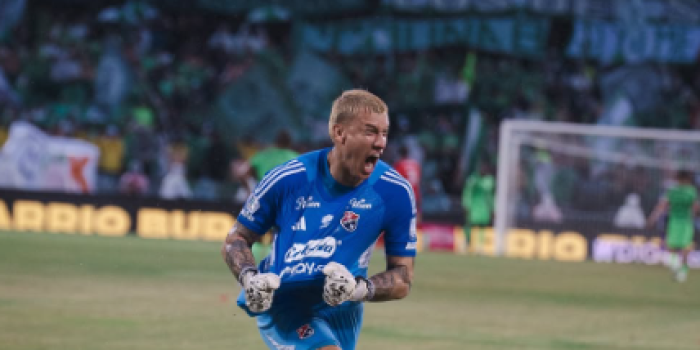alt El Arquero uruguayo Washington Aguerre salva al Medellín de una derrota ante Atlético Nacional