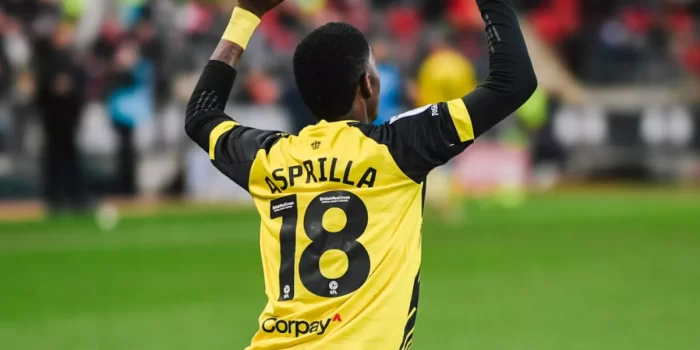 El colombiano Yaser Asprilla se destaca con su equipo en la segunda división inglesa