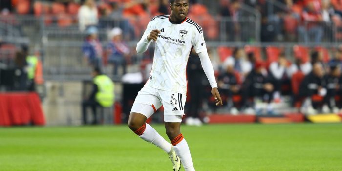 TORONTO, CANADA - MAY 4: Patrickson Delgado of FC Dallas looks on during the MLS Soccer League match between FC Dallas and Toronto FC at BMO Field on May 4, 2024 in Toronto, Canada. (Photo by Mohammad Karamali/DeFodi Images via Getty Images)