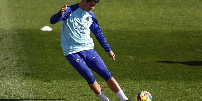 Morata, en un entrenamiento del Atlético en una foto de archivo. EFE/ Rodrigo Jiménez