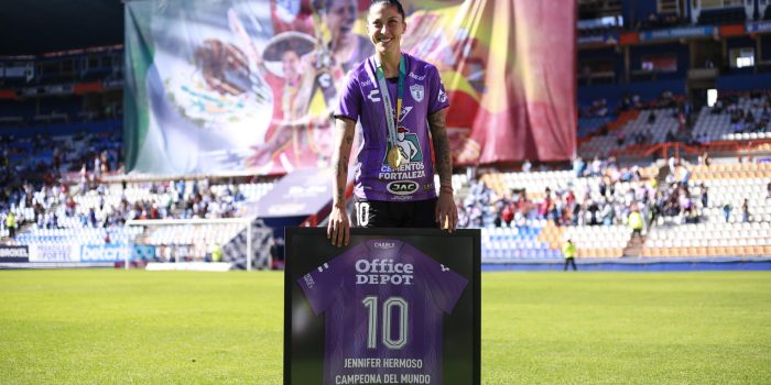 alt Española Jenni Hermoso reaparece como campeona mundial en el triunfo del Pachuca sobre las Pumas