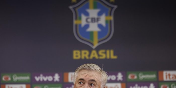 Fotografía de archivo del 9 de junio de 2025 del entrenador de la selección brasileña de fútbol, Carlo Ancelotti. EFE/Isaac Fontana
