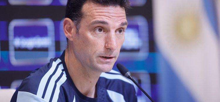 El entrenador de la selección argentina de fútbol, Lionel Scaloni, uno de los posibles candidatos al banquillo del Real Madrid. EFE/ Juan Ignacio Roncoroni