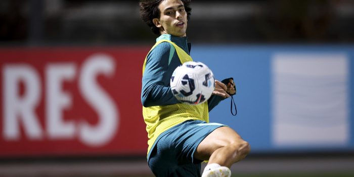 El jugador Joao Felix durante un entrenamieno en Oeiras. . EFE/EPA/ARCHIVO/FILIPE AMORIM