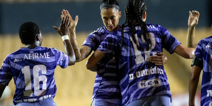 Jugadoras de Tigres celebran un gol en un partido del Torneo Apertura 2025 de la Liga Femenil MX. Imagen de archivo. EFE/ Miguel Sierra