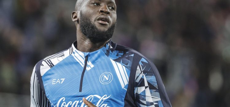 El delantro belga Romelu Lukaku, jugador del Nápoles. EFE/EPA/SERENA CAMPANINI