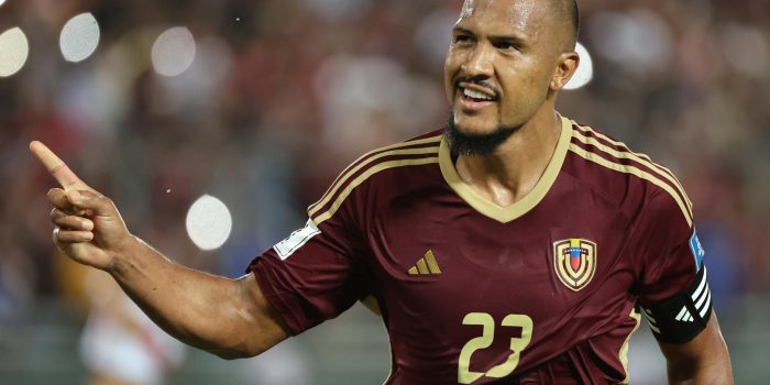 Salomón Rondón, máximo goleador de la selección de Venezuela. EFE/ Miguel Gutiérrez