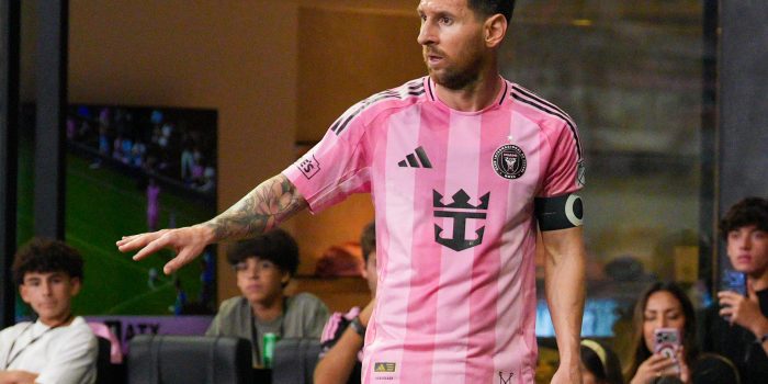 Lionel Messi durante un partido con el Inter Miami. EFE/ Alberto Boal