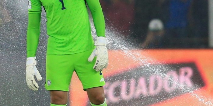 Fotografía de archivo del guardameta colombiano Álvaro Montero, cuyo club, el Millonarios bogotano, ha anunciado que le ha cedido al Vélez Sarsfield argentino. EFE/ Julio Estrella