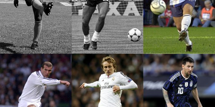 Combo de fotografías de archivo que muestra al brasileño Pelé (i-arriba), el argentino Mario Alberto Kempes (c-arriba), al argentino Diego Armando Maradona (d-arriba), el francés Zinedine Zidane (i-abajo), al croata Luka Modrić (c-abajo) y al argentino Lionel Messi. El dorsal 10 posee en el fútbol una mística única por cuenta de las leyendas que han portado dicha camiseta. EFE/ JGB/ Kote Rodrigo/ Rodrigo Jiménez/ Adán González