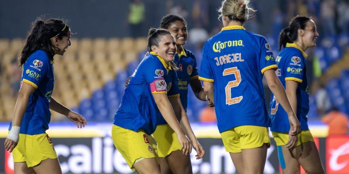 alt La brasileña Priscila anota su quinto gol con el líder América