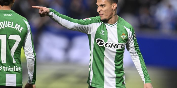 El delantero brasileño del Real Betis Antony dos Santos. EFE/ Eloy Alonso