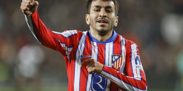 El delantero argentino del Atlético de Madrid, Ángel Correa, en foto de archivo de Kai Forsterling. EFE