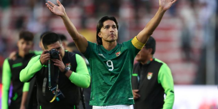 Foto de archivo de Marcelo Martins Moreno, máximo goleador de la selección de Bolivia. EFE/ Luis Gandarillas