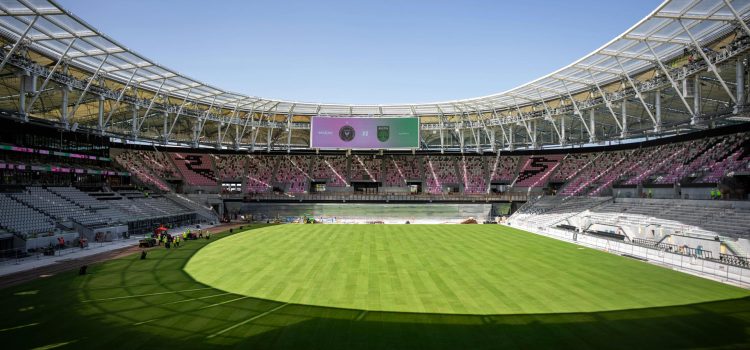 Fotografía cedida por el Inter Miami CF que muestra el interior del Estadio Nu, en Miami (Estados Unidos). EFE/Inter Miami /SOLO USO EDITORIAL /NO VENTAS /SOLO DISPONIBLE PARA ILUSTRAR LA NOTICIA QUE ACOMPAÑA /CRÉDITO OBLIGATORIO