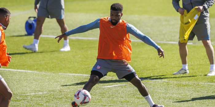 Lemar, en el entrenamiento de este sábado. EFE/Rodrigo Jiménez